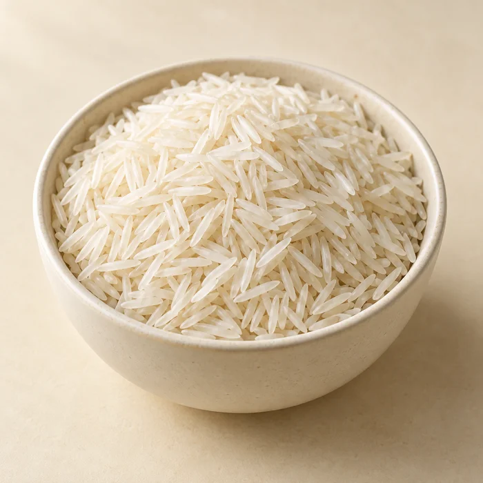 Basmati rice representing grains and pulses